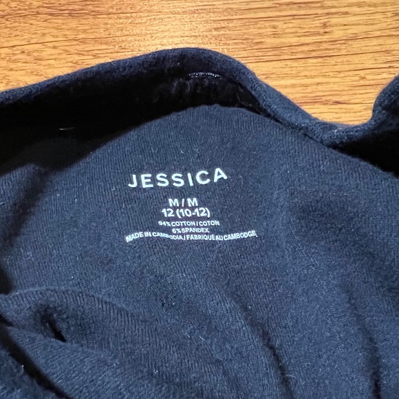 Jessica - Long Sleeve Black Cotton Shirt - Size M (10-12) - Picture 2 of 4